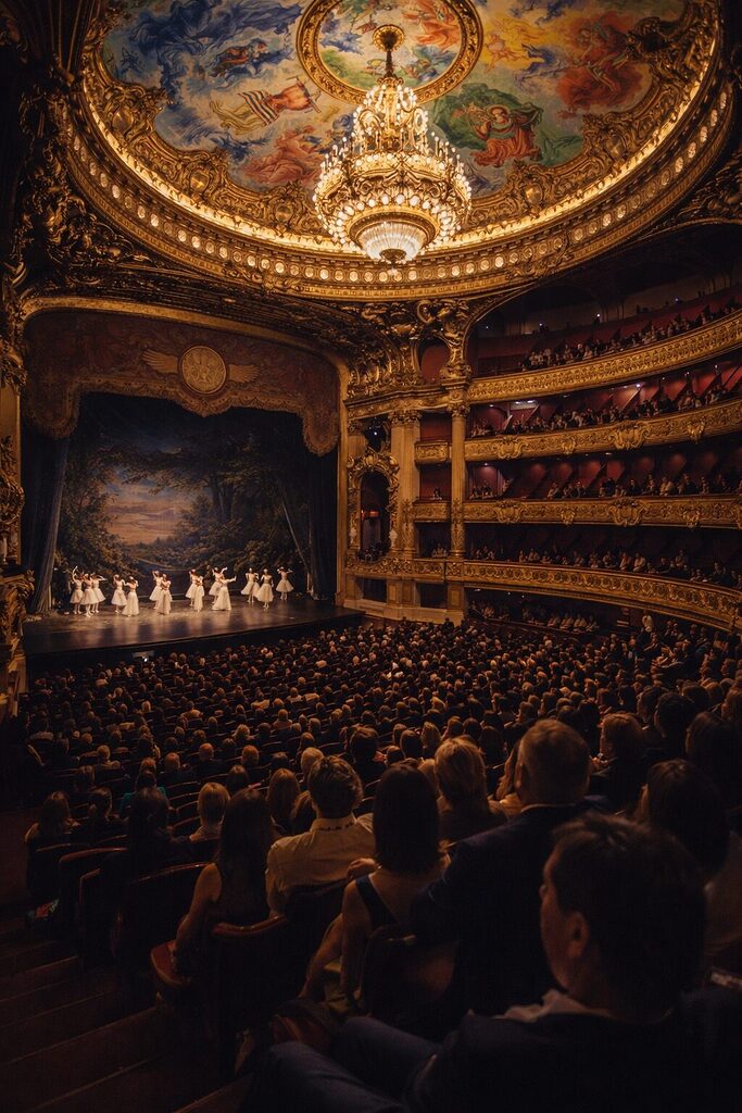 Elegant evening performance at Palais Garnier opera house in Paris – Paris nightlife experience 2026