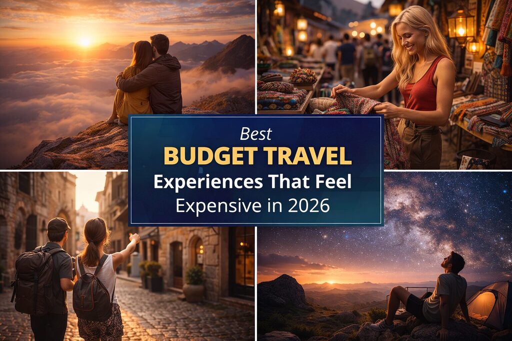 budget travel experiences including sunrise viewpoint local market walking tour and stargazing