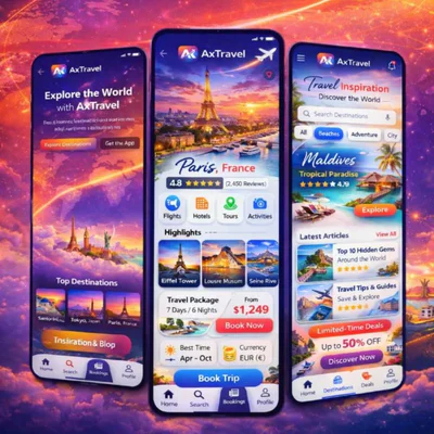 Visit AxTravel homepage.